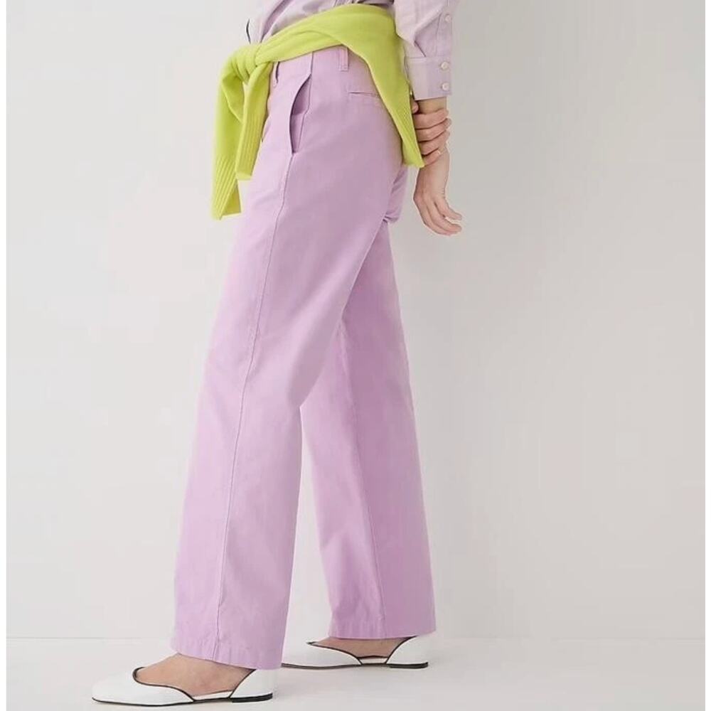 J. CREW Sailor Heritage Chino Pant in Light Purple/Lilac Size Women's 34
